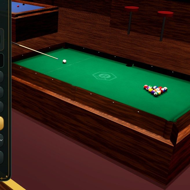 The pool hall in Baize Club